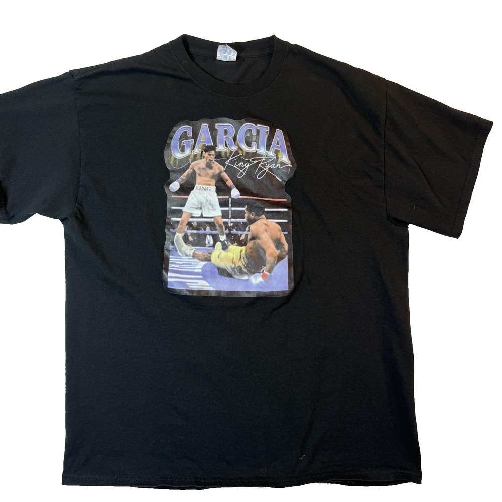 Ryan Garcia King Ry Boxing T Shirt Mens XL Black Graphic Tee Devin Haney KO